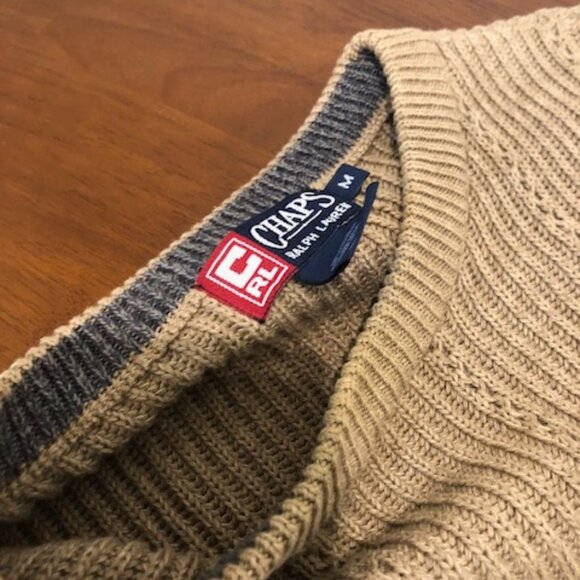 Chaps Ralph Lauren Crew Neck Cotton Sweater Size M. - Picture 16 of 16